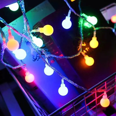 LED Ball Shaped String Fairy Lights Multicolor - Room Decor