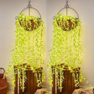 Green Willow Leaf Fairy Lights