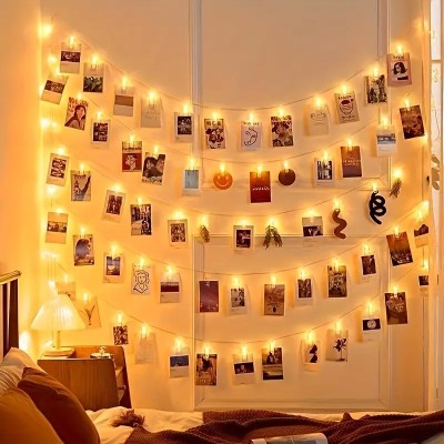 Photo Clip Light String  Golden