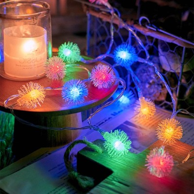 Led String Lights, Pom-Pom Ball Dandelion Fairy Lights