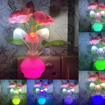 LED Mushroom Night Light Lamp - Multi Color